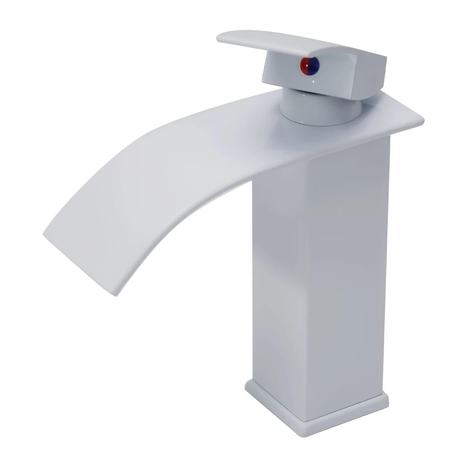 Robinet d'évier cascade blanc pour rénovation salle de bains