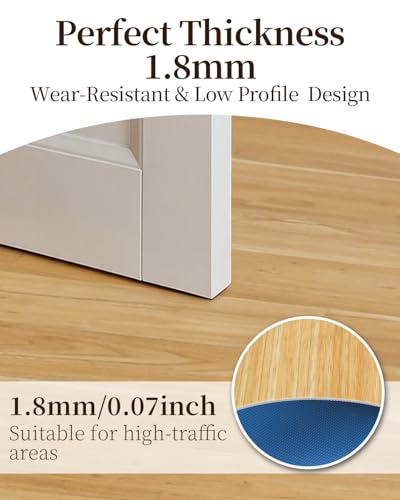 ZIVEXER Non-Slip Vinyl Floor Runner, Woodgrain Waterproof #TOP17