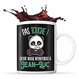 Planetee Tasse Jean-Luc Pas Touche Panda | Mug Pr�nom Cadeau Anniversaire Humour