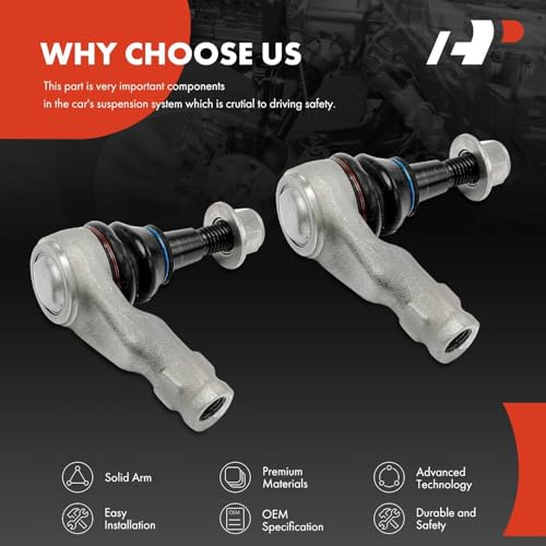 A-Premium 2 x Front Outer Tie Rod Ends, Compatible with Land Rover LR4 2010 2011 2012 2013 2014 2015 2016 by A-premium - Used condition - Image 5