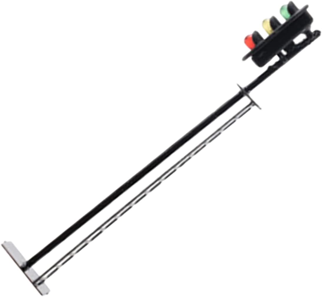 TEHAUX 5pcs Train Enthusiast Miniature Traffic Signal Light Model for Layouts Micro Landscape Lamp Signal Light Model