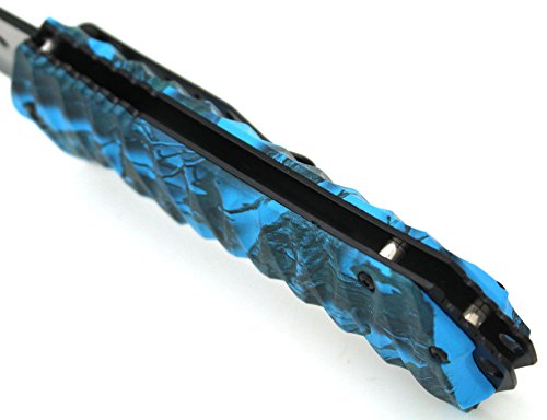 Snake Eye Tactical Action Assisted Folding Pocket Knife Outdoors Camping Fishing Hunting (Blue) #TOP4