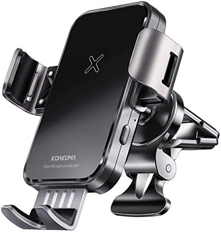 15W Fast Wireless Car Charger Mount - Wireless Charging Car Mount Auto-Clamping.Windshield/Air Vent Phone Holder,Quick Charging for iPhone 8/9/10/11/12/13/14 Pro/MAX/XS/XR/X/8/Plus Samsung Galaxy