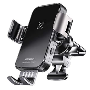 15W Fast Wireless Car Charger Mount – Wireless Charging Car Mount Auto-Clamping.Windshield/Air Vent Phone Holder,Quick…