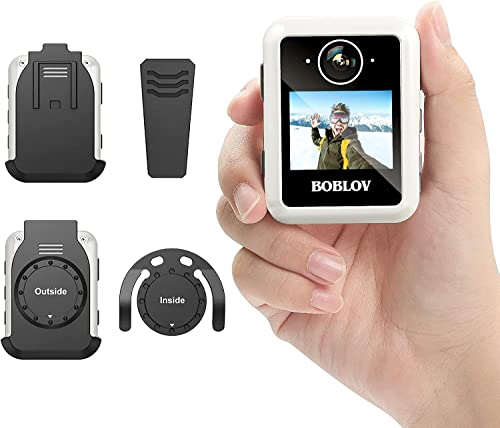 Boblov X2 64Gb Body Mounted Camera With Magnetic Clips And Short Clips, Lcd Display For Playback, Camera Lens Is On Screen Side, For Delivery Food/Parcels/Selfie/Sports #TOP25