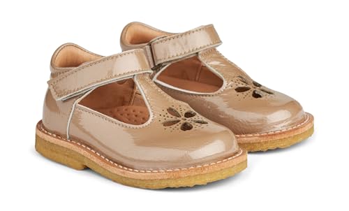 Chaussure de première randonnée Asta Mary Jane en cuir breveté pour enfant