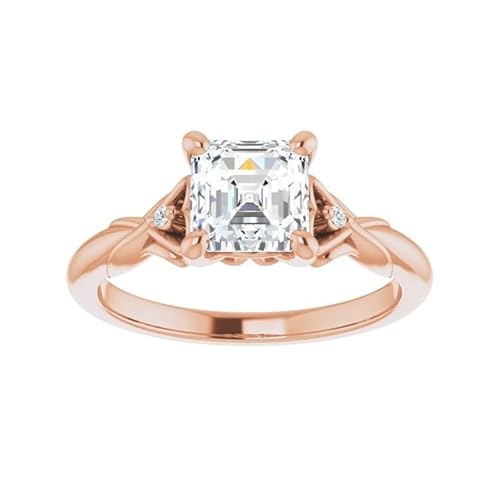 Eyebea Gems 1-5 CT Moissanite Bridal Wedding Ring Classic Halo