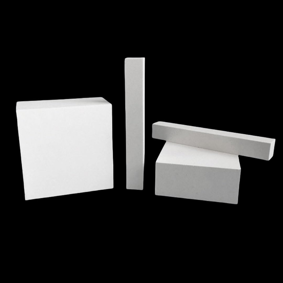 Fogli in ceramica allumina - Piastre isolanti ad alta temperatura per uso industriale, 20 x 150 x 20 mm, durevoli e resistenti al calore, 1 pezzo