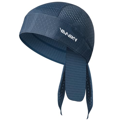 YANIKY Bandana para Hombre y Mujer MTB,Parte Inferior Elástica,Pañuelo de Cabeza Transpirable con Protección UV para Ciclismo, Montañismo y Moto ⭐