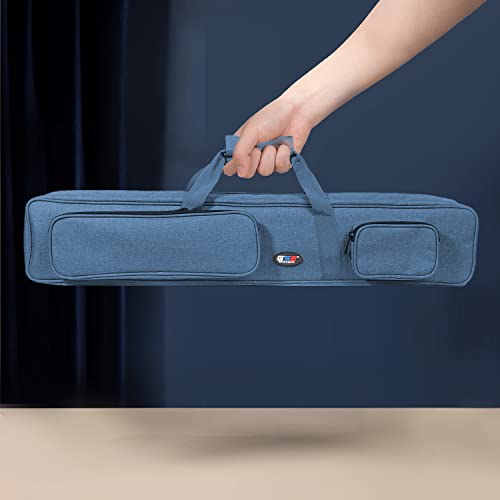 Gse Games & Sports Expert 3X4 Soft Pool Cue Case Billiard Pool Cue Stick Carrying Bag- Holds 3 Butts And 4 Shafts (Blue) #TOP6