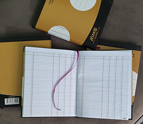 Cash Book 4 Column/Account Book 7 Column Across Accounting Ledger for Daily Records Bookkeeping Home Office