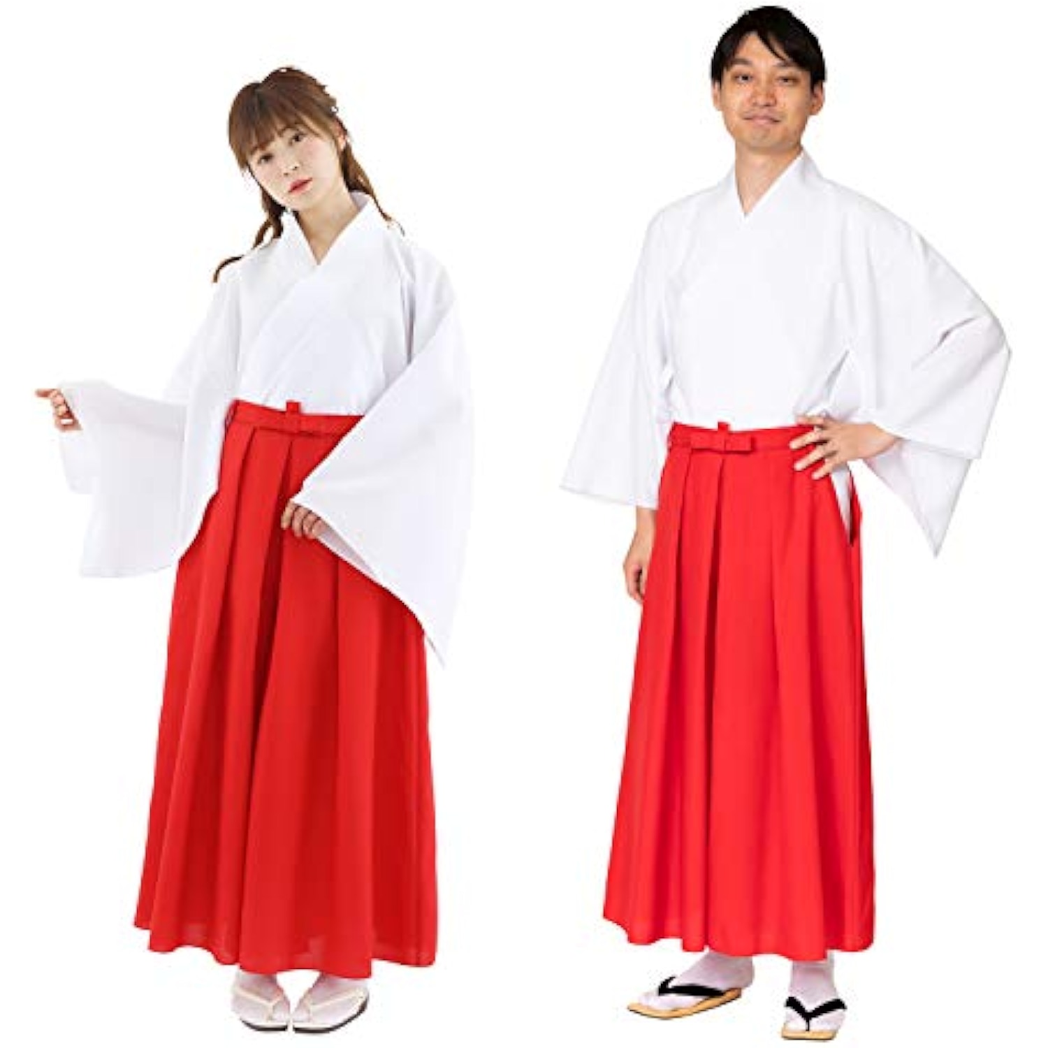 クリアストーン(Clearstone) コスプレ ハロウィン カラー袴 ユニセックス レッド 詳細画像2