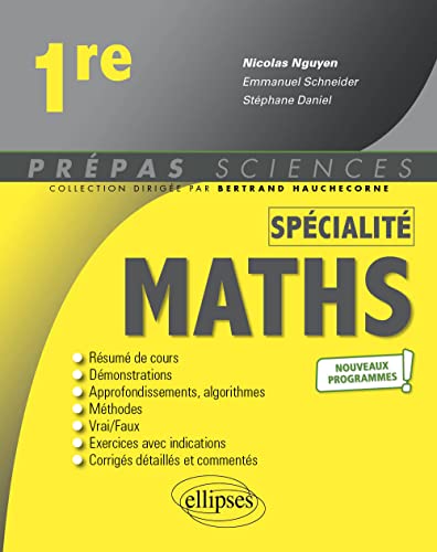 Spécialité Mathématiques - Première - nouveaux programmes