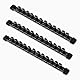 ACEBON 3-tlg Aufsteckschienen-Set für Steckschlüssel-Einsätze | mit 36 Clips | für Einsätze 12,5 mm (1/2), Steckschlüssel-Organizer