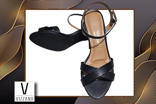 Sandália Vizzano Salto Bloco Feminino, Preto, 37