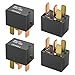 Yourkar 4 PCS Car AC Relay, G8HL-H71-12VDC 4 Pins AC and Starter Relays, Multiple Power Relay Assembly Starter Relays for Driving Lights/Air Conditioning/Fans, Car Accessories