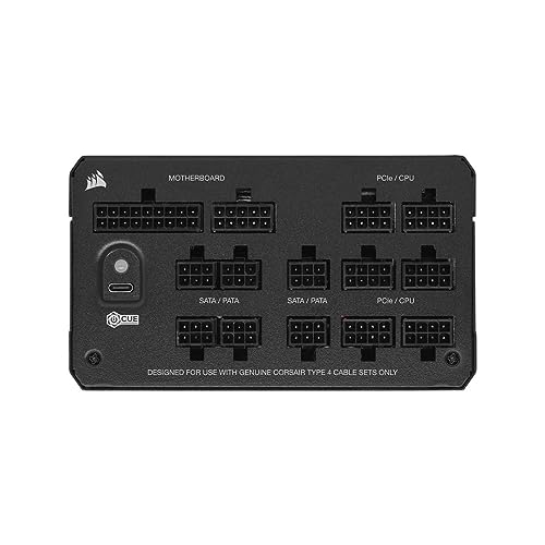 Alimentatore ATX a bassissimo rumore completamente modulare  HX1000i - Conforme ATX 3.0 e PCIe 5.0 - Ventola con cuscinetto fluidodinamico - Compatibile con il software CORSAIR iCUE - E - Alimentatore - Immagine 3