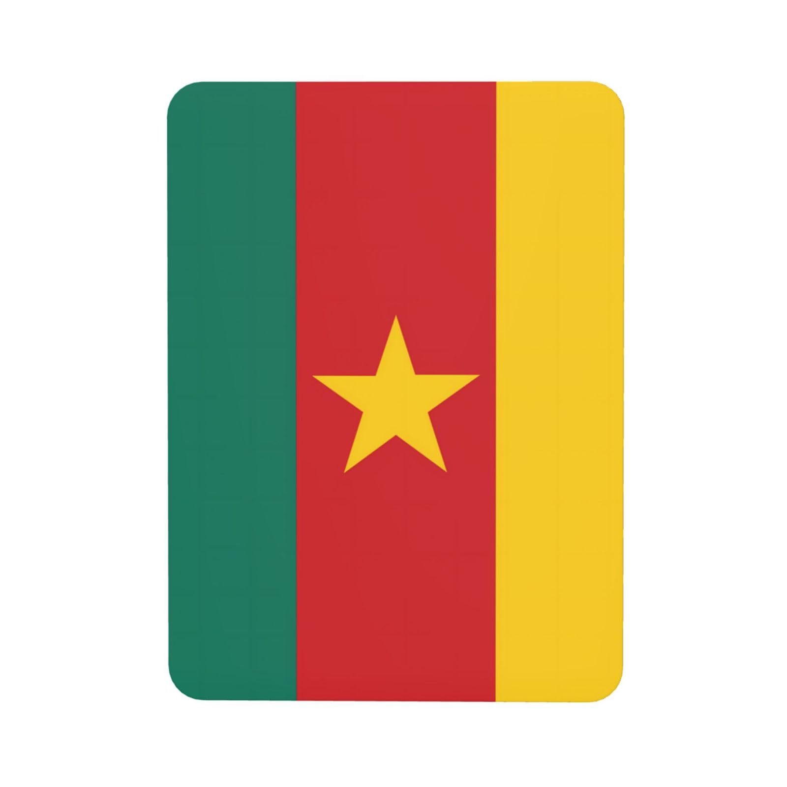 Flag of Cameroon Soft Magnetic Refrigerator Magnets with Creative Printing, Decorative Magnetic Stickers