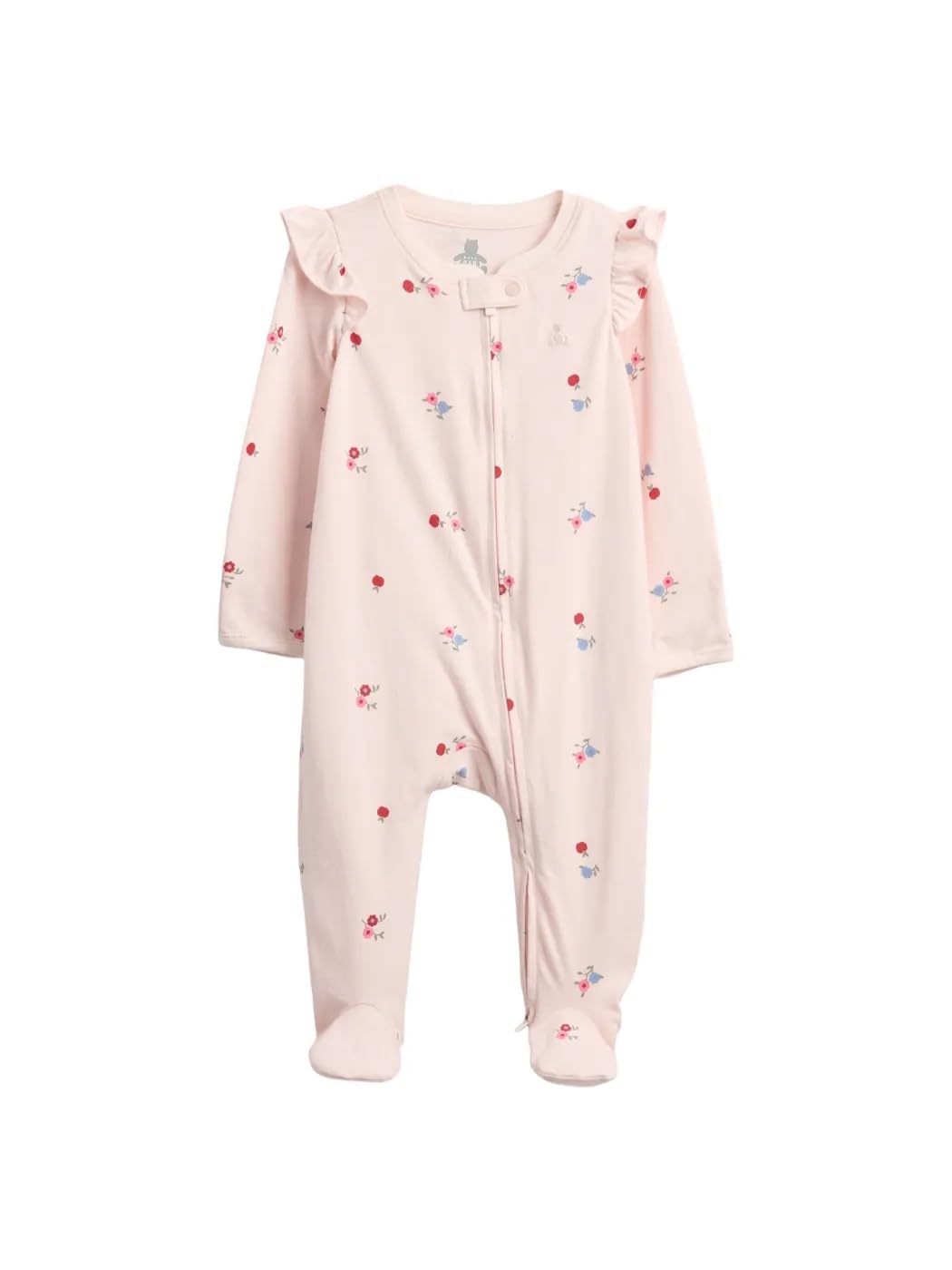 

                                                    GAP Unisex Baby Zipper Footed One-Piece Apple 3-6M