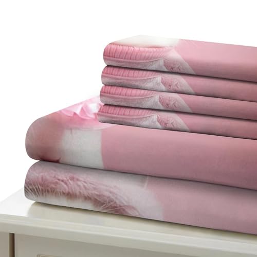 Parure de lit chat mignon en microfibre double 200x200cm - 7