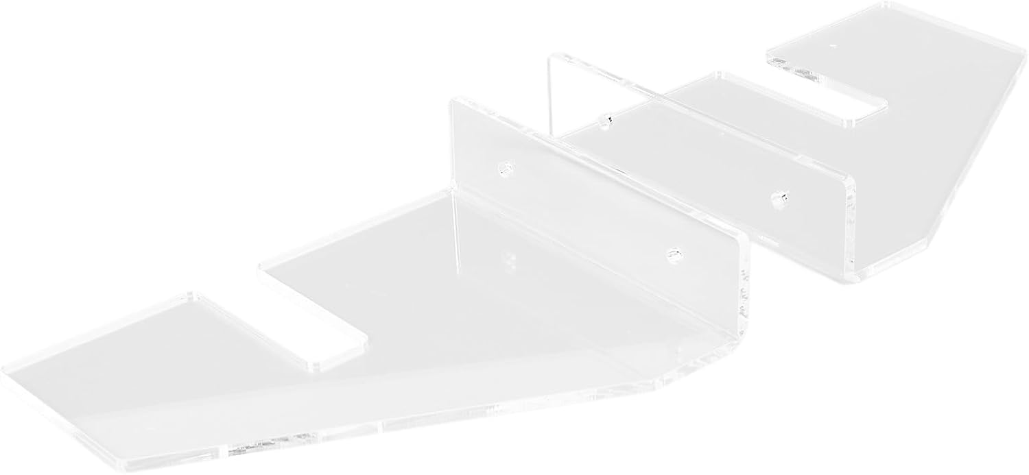 Pilipane Skateboard Wall Mount Clear Acrylic Storage Display Deck Skateboard Wall Rack for Longboards Cruiser Boards Premium Material Space Saving Strong Support Easy Installation