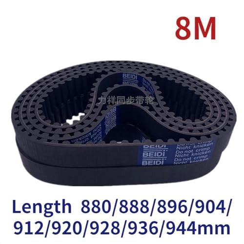 Courroie de distribution 8M robuste en caoutchouc synchrone boucle fermée 896mm