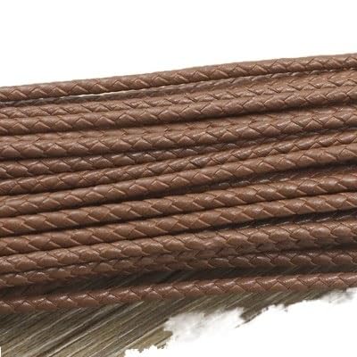 Cordon cuir tressé 3mm pour fabriquer vos bracelets bohèmes DIY