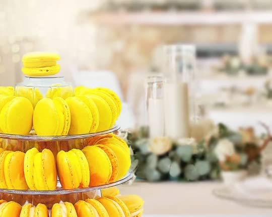 50 Pack Gluten Free French Lemon Macaron | A great addition for your bakery establishment or your next party