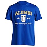 Sport Your Gear Tulsa University Golden Hurricane Alumni Short Sleeve T-Shirt, Royal Blue, XL