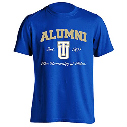 Sport Your Gear Tulsa University Golden Hurricane Alumni Short Sleeve T-Shirt, XX-Large, Royal Blue