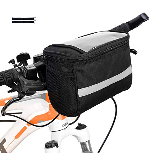 Bicycle Handlebar Bag Bike Bag Bike Bags Handlebar Bike Basket Bag with Mesh Pocket Bicycle Bag