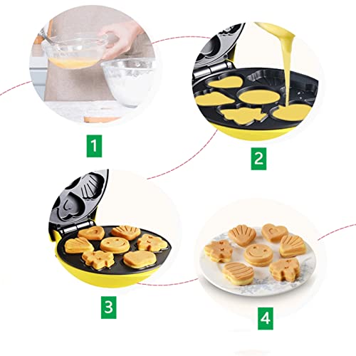Mini MáQuina De Bolo De Desenho Animado, Totalmente AutomáTica (amarelo)