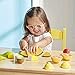 Melissa & Doug Wooden Cutting Fruit Toy Food Set & Pretend Play Kitchen Accessories, Preschool Learning Toys for Girls & Boys 3+