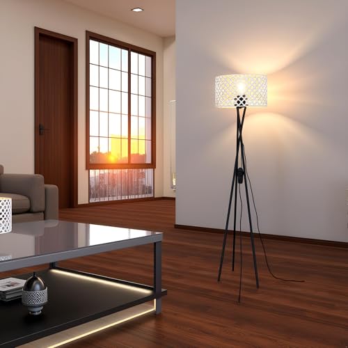 Lampadaire LED moderne à intensité variable luminaire sur pied métal - 5
