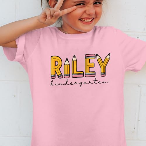 First Day of Kindergarten Shirt Personalized with Name – Custom Back to School Shirts, 1st Day of Kindergarten Shirt3