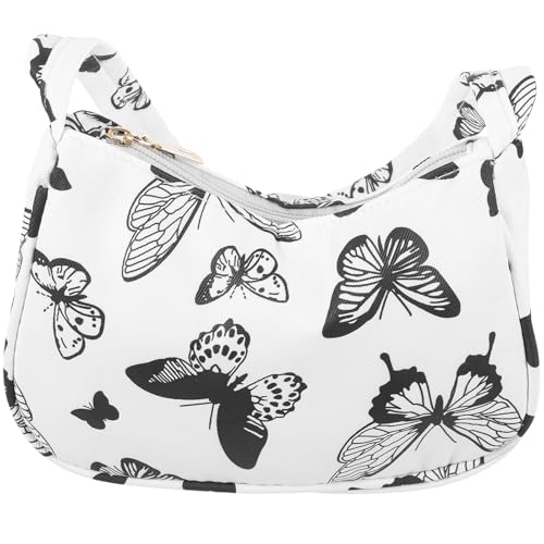 Imagen de WRITWAA Bolsa de Almacenamiento de Hombro para Mujer Vintage de Lona Ligera y Práctica