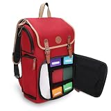 ENHANCE - Mochila para Estuche de Naipes - Espacio para Carpetas de Cartas, Pokemon (Rojo)