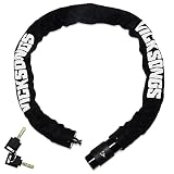 cadena cementada 8mm [Durable y versátil] Cadena bici cubierto con una funda protectora de nailon no tóxico, el candado bicicleta llave evita que su bicicleta se raye y puede resistir el desgaste. Viene con dos llaves, puede guardar una llave en casa o duplicar 1-2 llaves en cerrajeros para uso adicional.