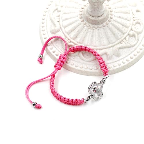 Image of 100 Languages I Love You Bracelet Necklace Heart Projection Bracelets Adjustable Braided Rope Friendship Love Gifts for Mom Best Friends
