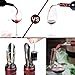 9 PCS Corkscrew Wine Opener Set, Stainless Steel Cork Screw Rabbit Wine Bottle Opener Kit Including Foil Cutter, Pourer, Vacuum Wine Stopper Corkscrews etc, Luxury Wine Sets Gifts for Women & Men