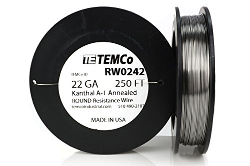TEMCo Wire 22 Gauge 250 Ft Resistance AWG A-1 ga