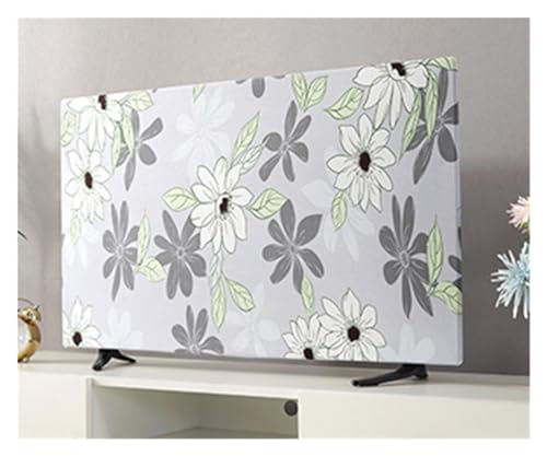 TV covers TV Cover Protection Dust Cover Household Hanging LCD TV Dust Cover Polyester Cover Cloth 19-70 Inches Universal Decoration (Color : 4, Size : 28 INCH)