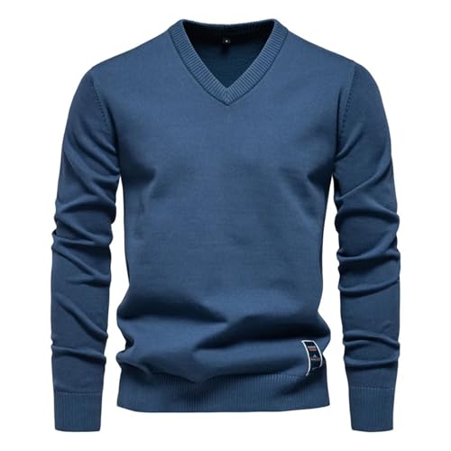 V Neck Warm Sweater Mens Autumn Winter Wool Pullover Fashion Casual Comfortable Streetwear3