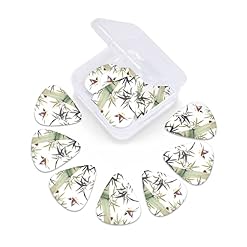 Ensemble de 12 médiators de guitare à motif d’oiseau en bambou pour guitare acoustique, guitare électrique, contrebasse… - Les Beatles, Paul McCartney, John Lennon, RIngo Starr, George Harrison Ensemble de 12 médiators de guitare à motif d'oiseau en bambou pour guitare acoustique, guitare électrique, contrebasse… – Image 6