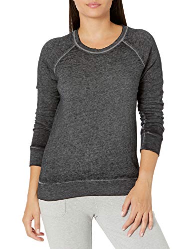 Image of Danskin Women's Long Sleeve Mineral Wash Pullover Top