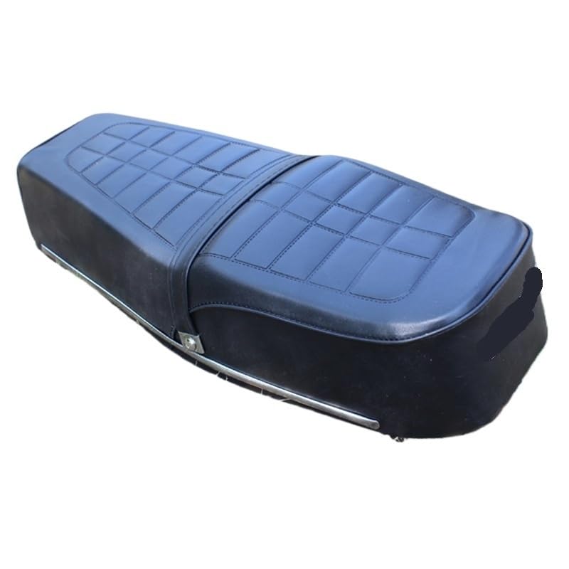 Selle de moto noire ZHANGTONG en cuir robuste pour CG125