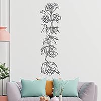 Kiwistar Fiore Rampicante - Adesivo Murale 80x53 Cm Con 6 Dimensioni - Wall Sticker Rimovibile Blu