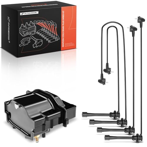 A-Premium 1 Ignition Coils with 4 Wire Compatible with Toyota Tacoma 1995-1996 2.4L 2.7L, Tacoma 1997 2.4L, 4Runner 1996 2.7L, T100 1994-1997 2.7L