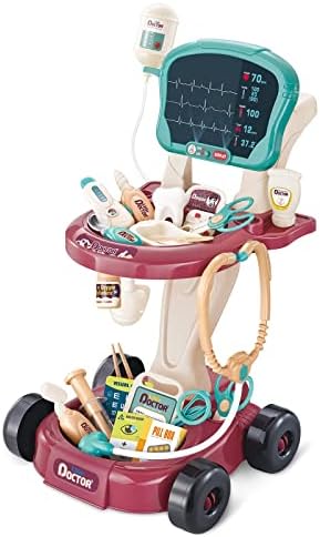 Toy Doctor Kit for Kids，Pretend Medical Station Toy Set，Toy Medical Kit for Kids，24 Pcs Deluxe Pretend Play Medical Kit Toy，Doctor Play Set for Kids，Role Play Gift for Toddlers. (660-88, 660-88)