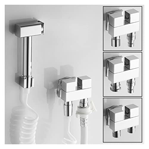 Robinet double commande laiton au design chrome d'architecte